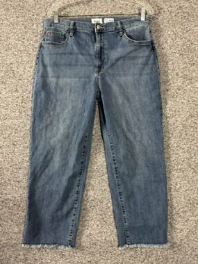 Hudson Jeans Straight-Leg Medium Blue Denim
